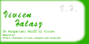 vivien halasz business card